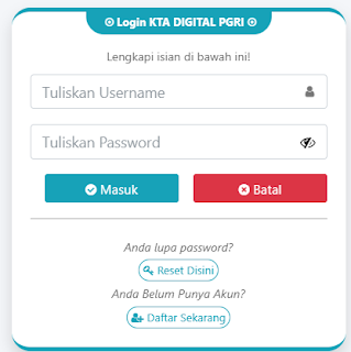 Register PGRI Banjarbaru - Persatuan Guru Republik Indonesia Cabang Banjarbaru